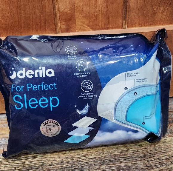 Derila Ergonomic Contoured Memory Foam Pillow - Picture 1 of 8